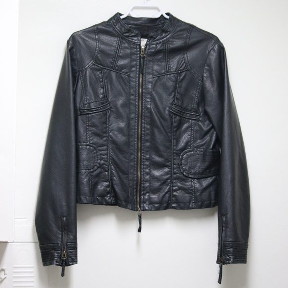 Max Studio Jackets & Blazers - Max Studio Faux Leather Jacket